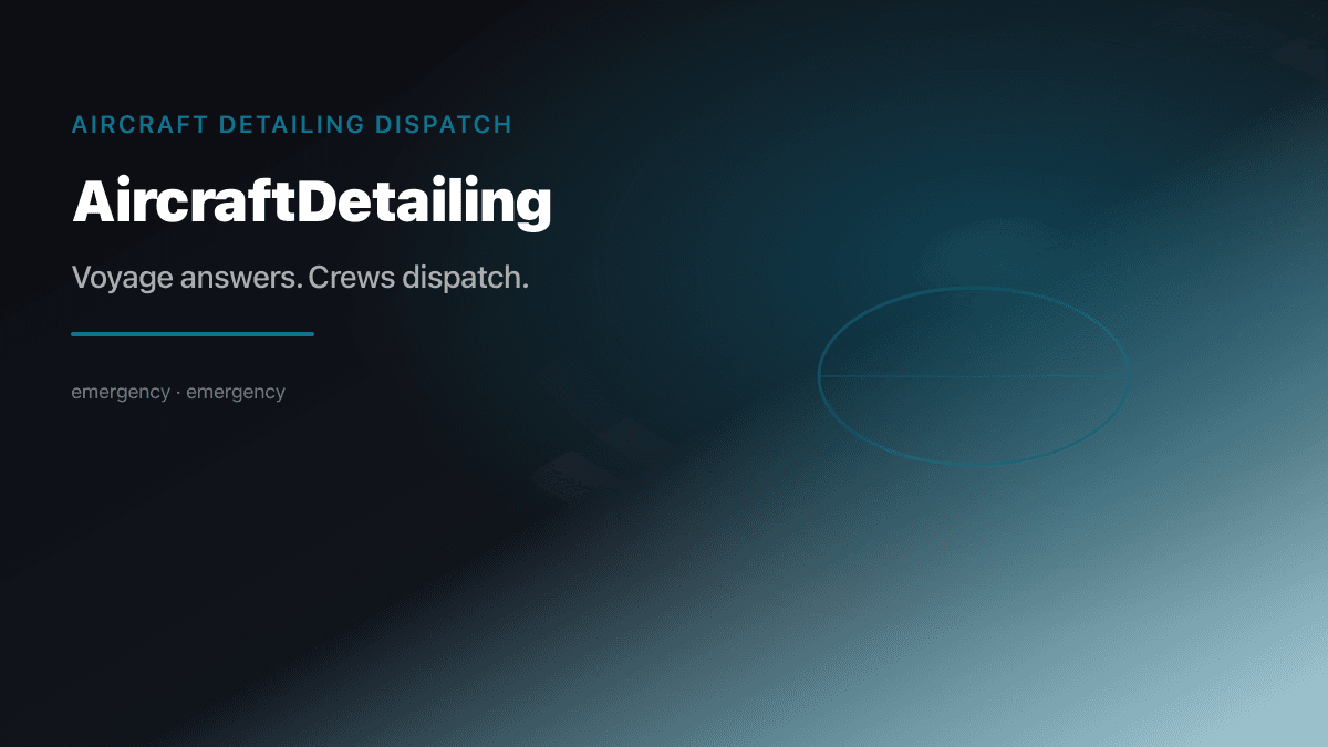 Aircraft Detailing Dispatch preview