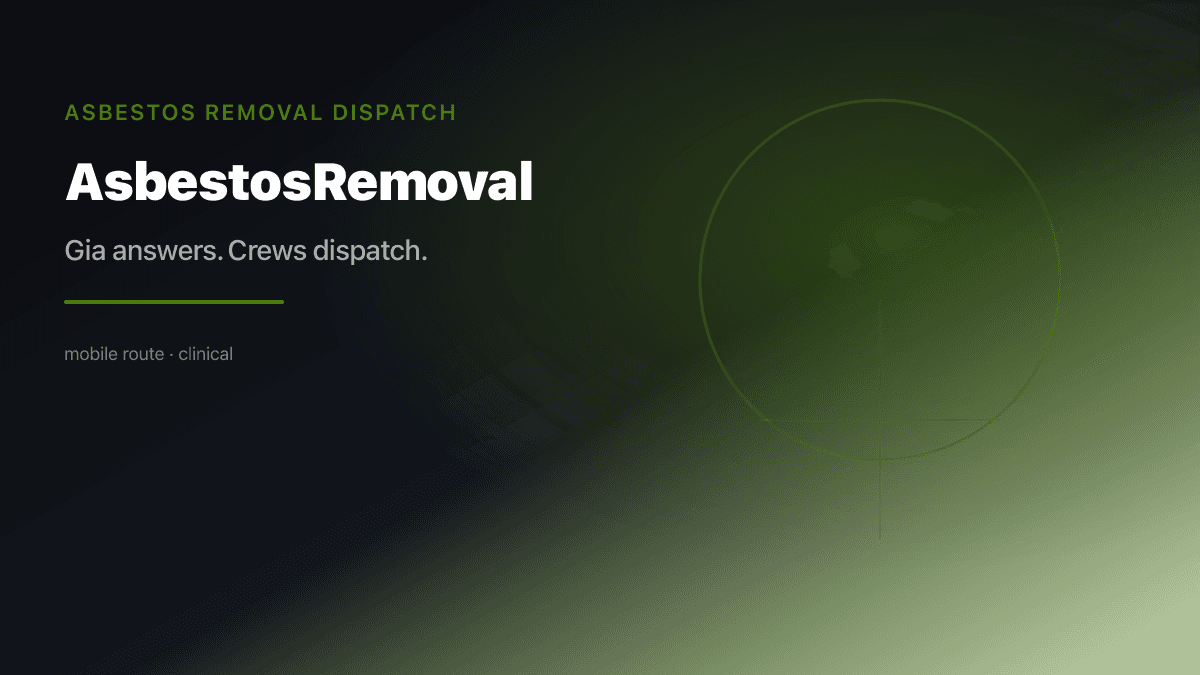 Asbestos Removal Dispatch preview
