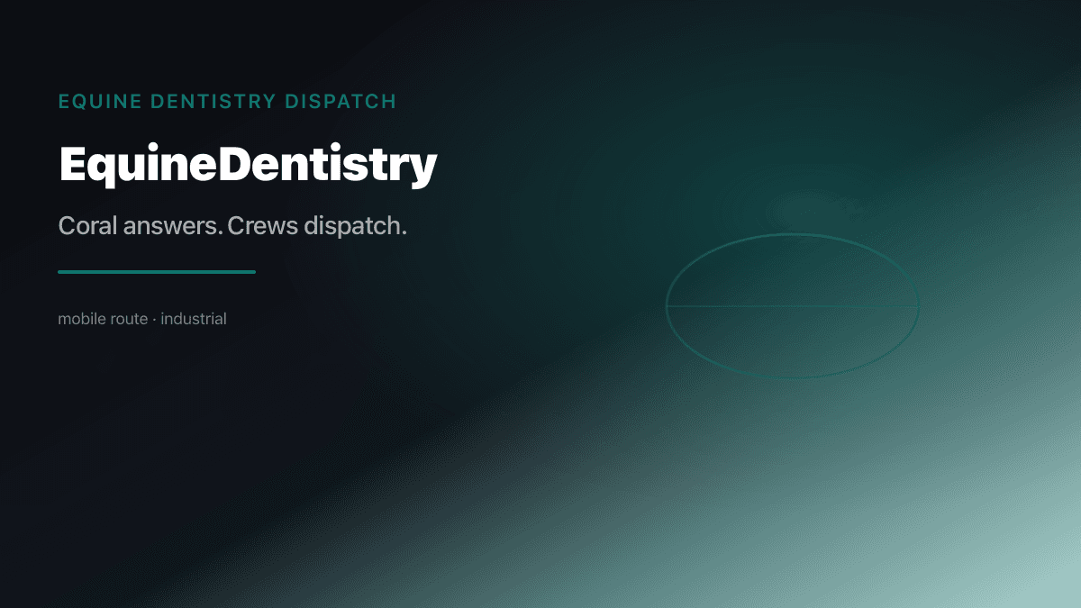Equine Dentistry Dispatch preview