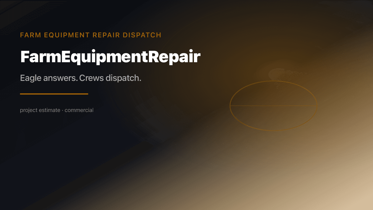 Farm Equipment Repair Dispatch preview