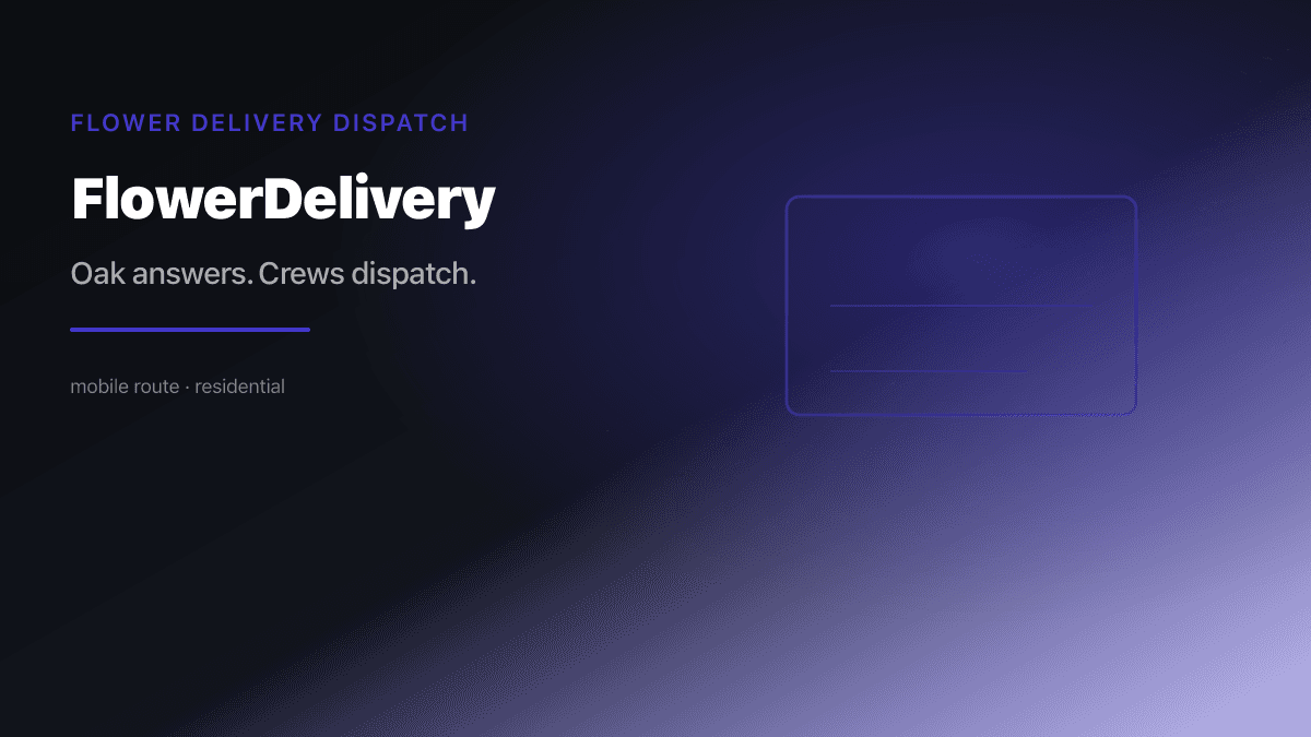 Flower Delivery Dispatch preview