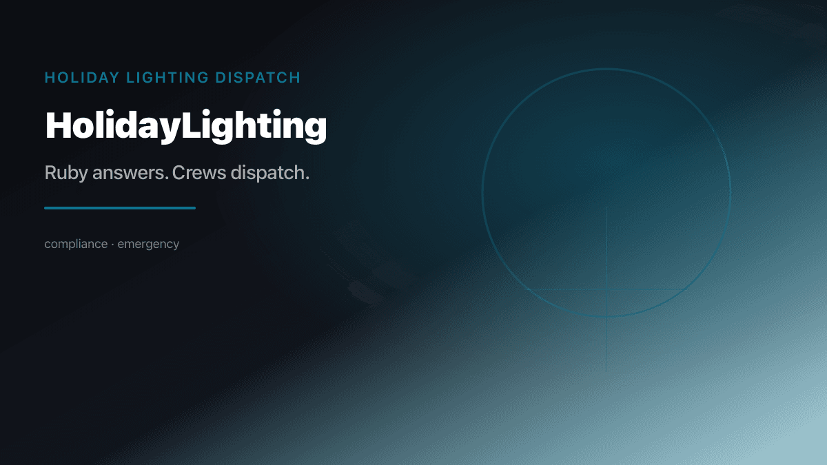 Holiday Lighting Dispatch preview