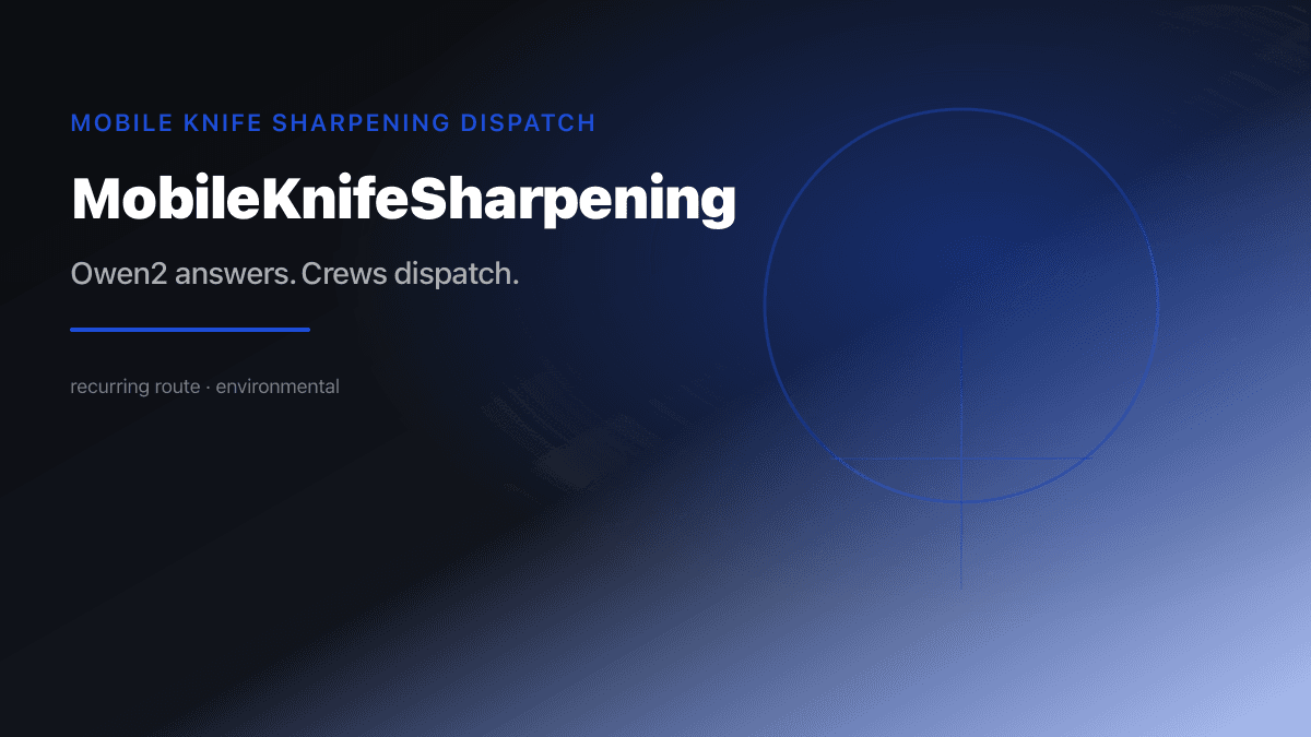 Mobile Knife Sharpening Dispatch preview